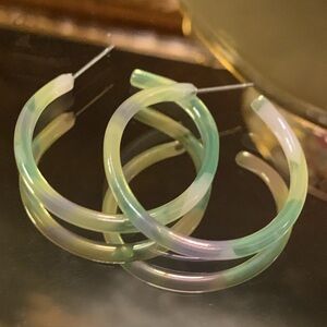 Acrylic Hoop Earrings